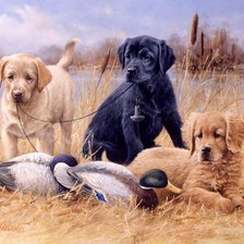 Схема вышивки «На охоте»