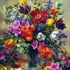 Схема вышивки «цветы»