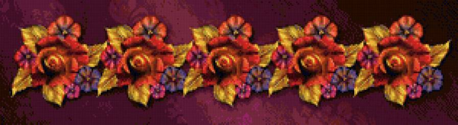 панелька с розочками - розы, цветы, панель - предпросмотр