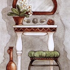 Схема вышивки «ванная комната»