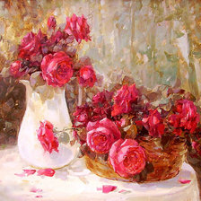 Схема вышивки «прекрасные розы»