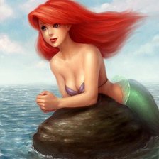 Схема вышивки «Русалочка. Для детской.»