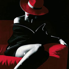 Схема вышивки «Очарование красного.»