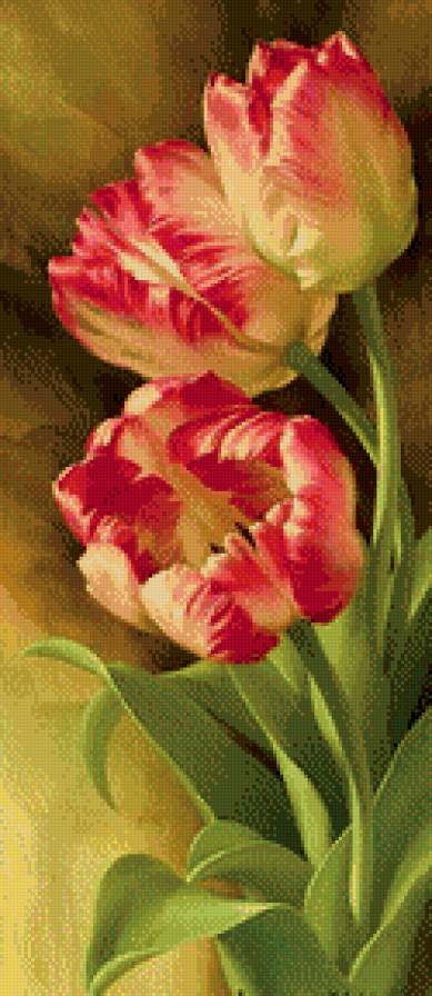 Панно. Тюльпаны. - цветы, тюльпаны, панно - предпросмотр