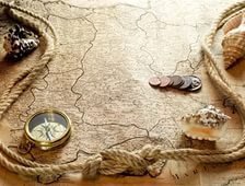 Схема вышивки «морская карта»