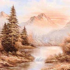 Схема вышивки «Горный пейзаж»