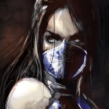 Схема вышивки «Девушка-ассасин»