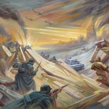 Схема вышивки «война»