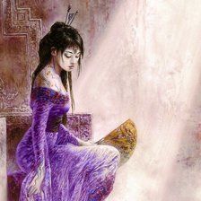 Схема вышивки «восточная красавица»