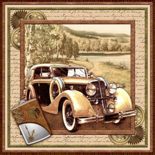 Схема вышивки «авторетро»