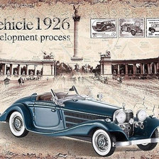 Схема вышивки «авторетро»