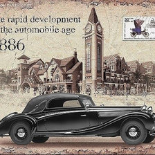 Схема вышивки «авторетро»