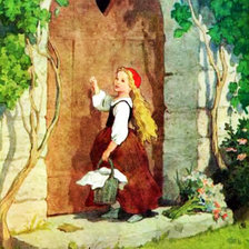 Схема вышивки «красная шапочка»