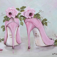 Схема вышивки «Туфельки»