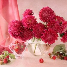 Схема вышивки «георгины»