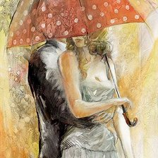 Схема вышивки «Под зонтом»