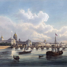 Схема вышивки «Дворцовый мост»