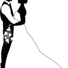 Схема вышивки «он и она свадьба»