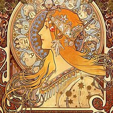 Схема вышивки «Альфонс Муха - Знаки зодиака»