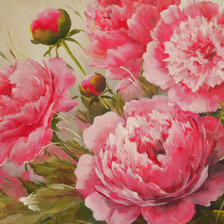 Схема вышивки «Пионы»