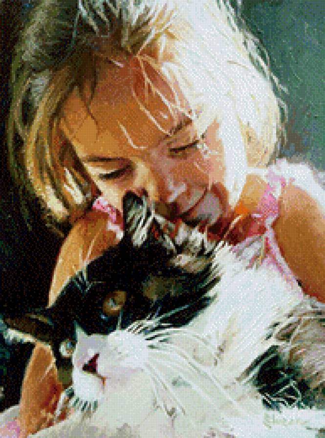 Художник Алексей Слюсар - люди, картина - предпросмотр