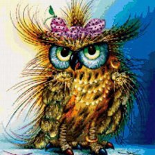 Схема вышивки «Сова»