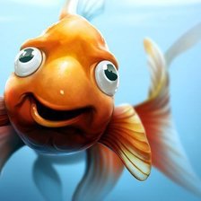 Схема вышивки «рыбка в шоке»