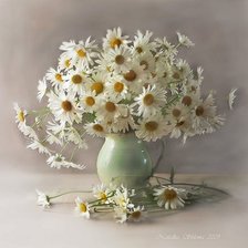 Схема вышивки «ромашки»