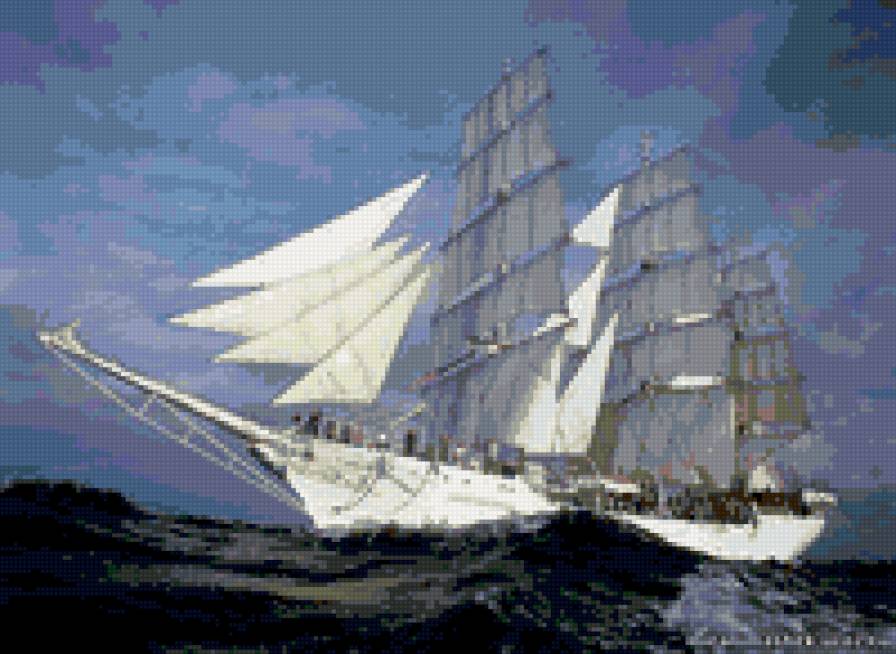 корабль - корабль, море - предпросмотр