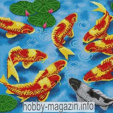 Схема вышивки «Девять карпов»