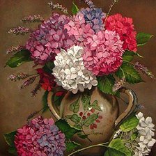 Схема вышивки «Гортензии»