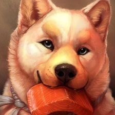 Схема вышивки «Собачка»