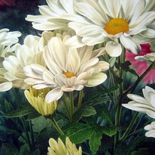 Схема вышивки «хризантемы»