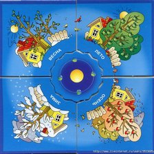 Схема вышивки «времена года»