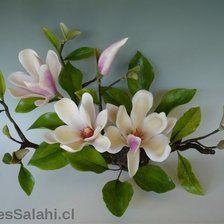 Схема вышивки «магнолия»