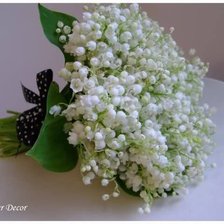 Схема вышивки «ландыши»