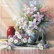 Схема вышивки «Лилии»