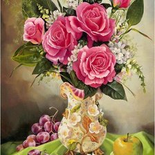 Схема вышивки «Розы»