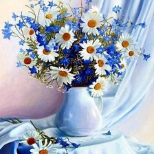 Схема вышивки «Ромашки»