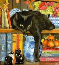 Схема вышивки «Черный кот»