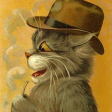 Схема вышивки «кот»