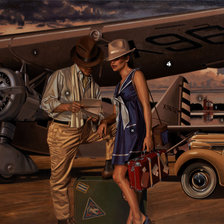 Схема вышивки «Путешествие. Ретро»