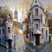 Схема вышивки «Городской пейзаж»