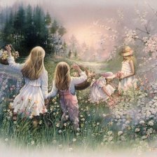 Схема вышивки «Волшебная поляна»