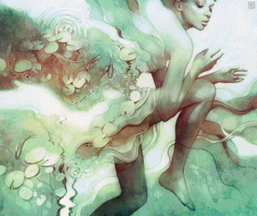 Сон - абстракция, девушка, фентези - предпросмотр