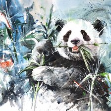 Схема вышивки «Панда»