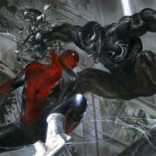 Схема вышивки «человек-паук»