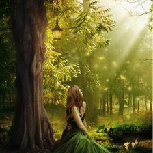 Схема вышивки «Эльф в лесу»