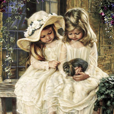 Схема вышивки «подруги»