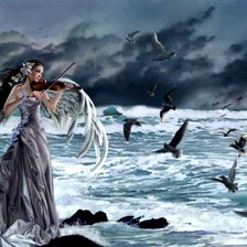 Схема вышивки «Рожденная бурей»